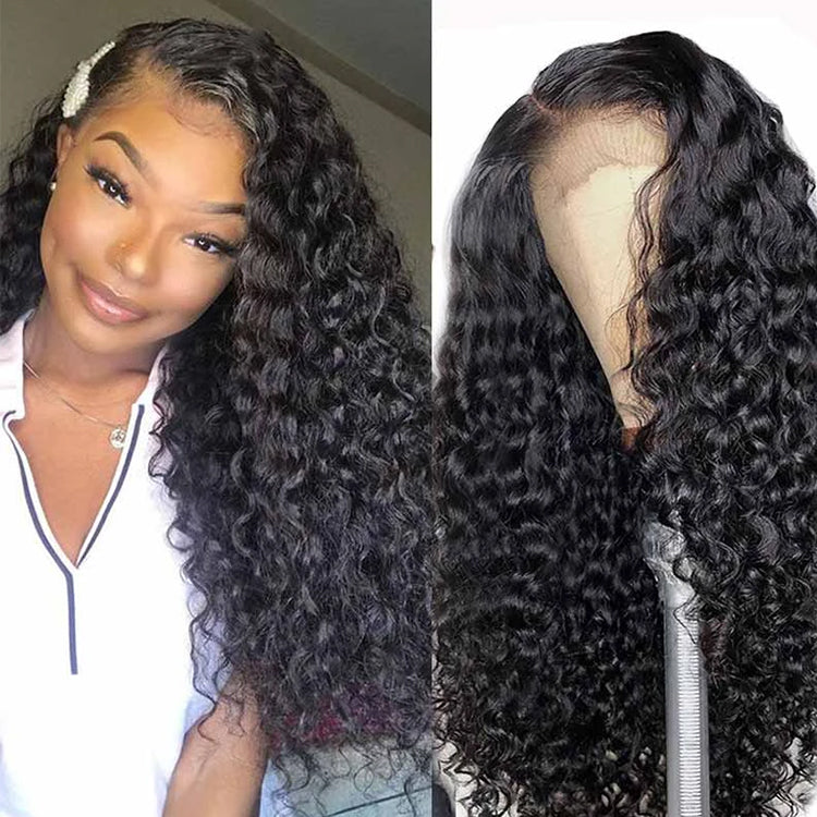 Glueless Deep Wave 5x5 HD Lace 200% Human Hair Closure Wig