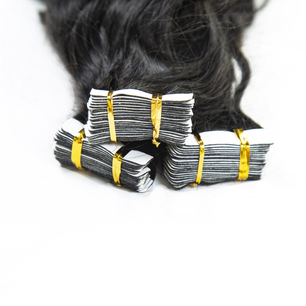 Top Premium Water Wave PU Tape In Hair Extensions