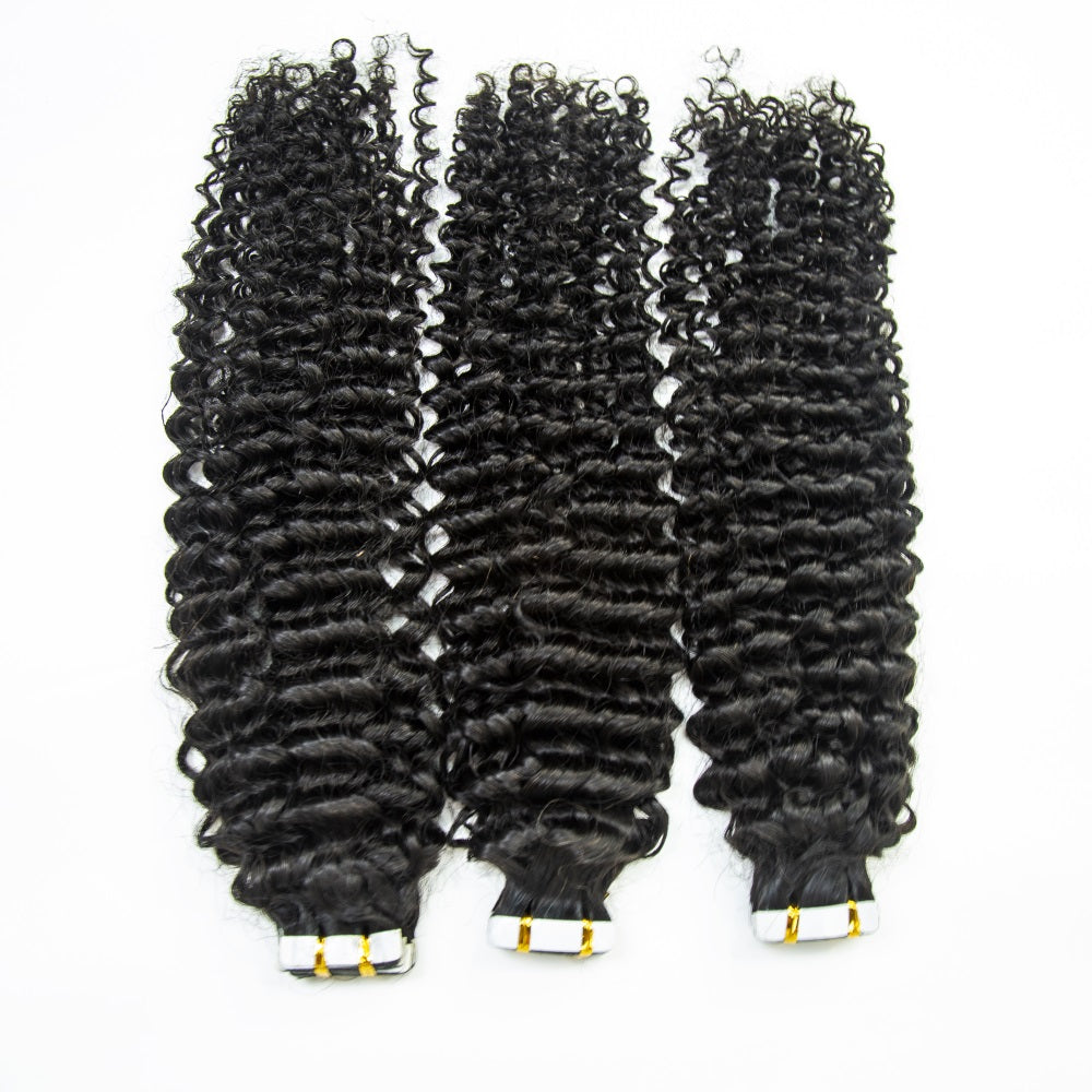 Top Premium Curly Hair PU Tape In Hair Extensions