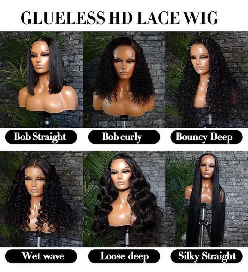 Glueless Lace Body Wave 6X6 HD Lace Closure Wig 200% Density