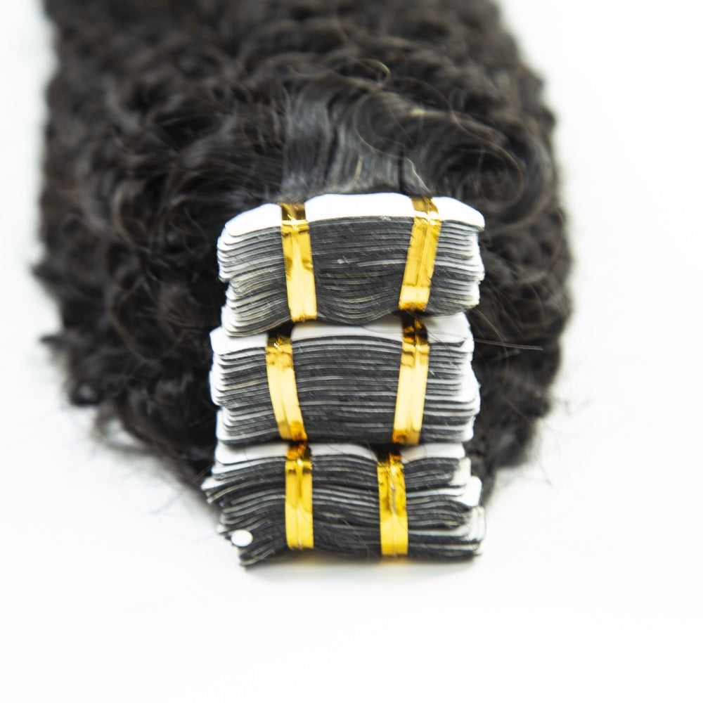 Top Premium Curly Hair PU Tape In Hair Extensions