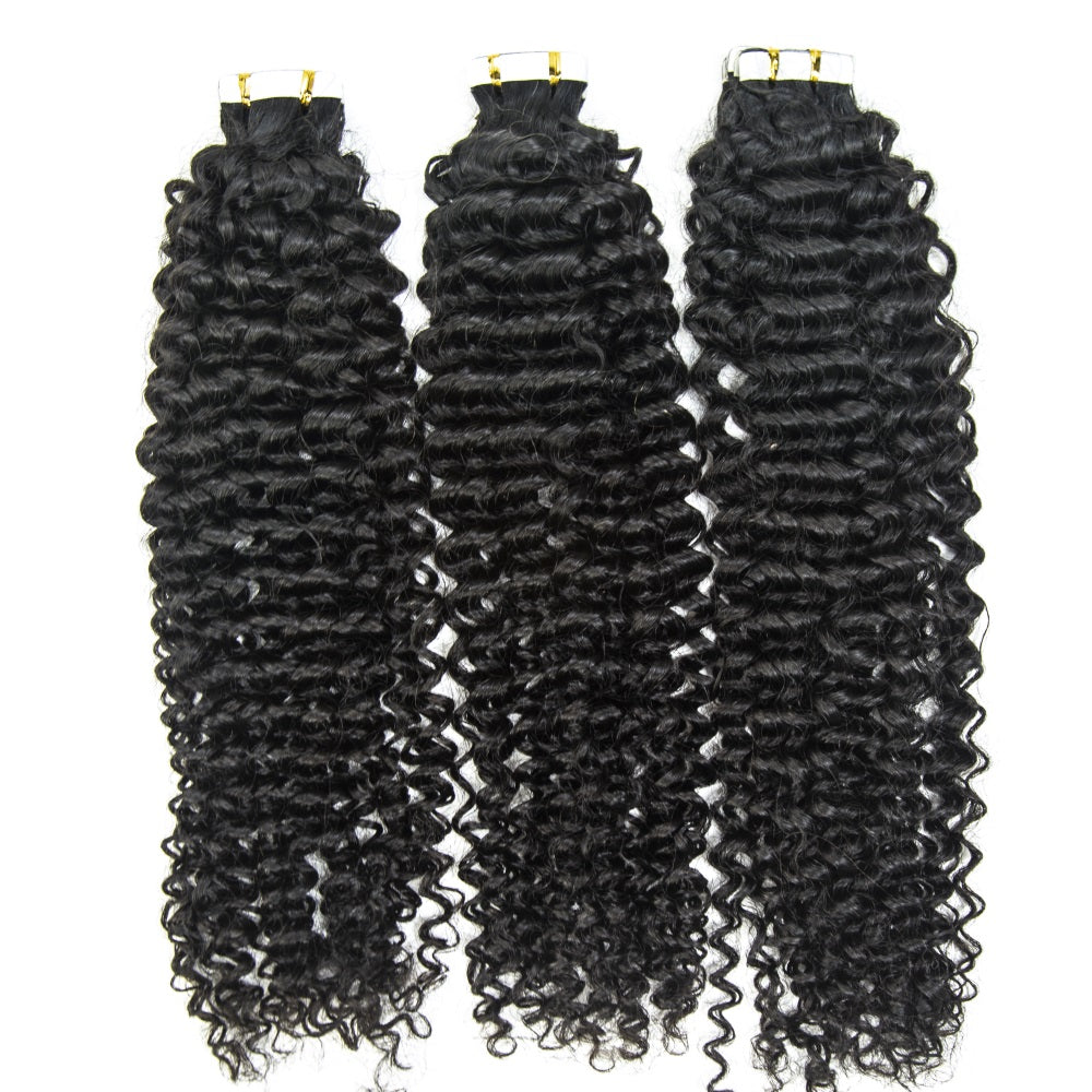 Top Premium Curly Hair PU Tape In Hair Extensions