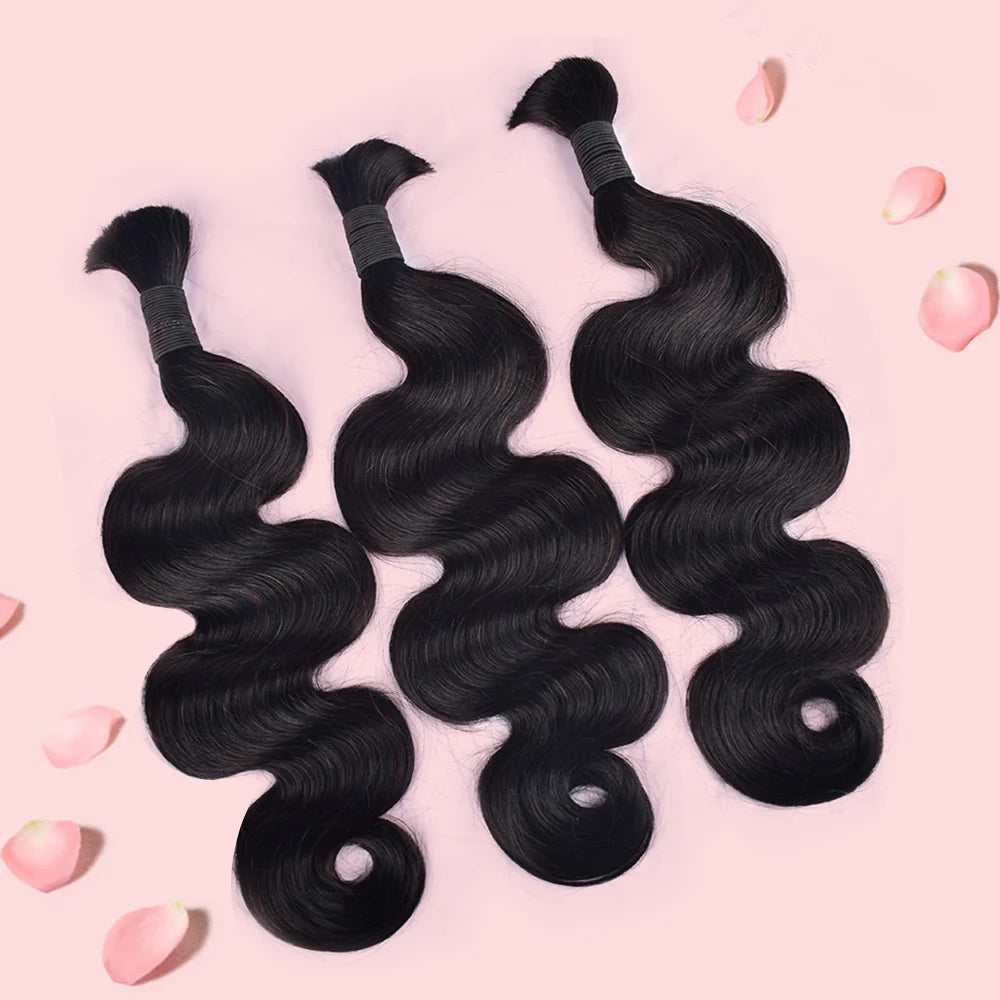 12A Mink Hair Body Wave Hair Bulk Hair For Braiding